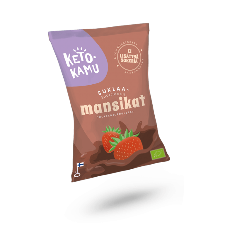 Keto Chocolate-Covered Strawberries (Organic) 60g