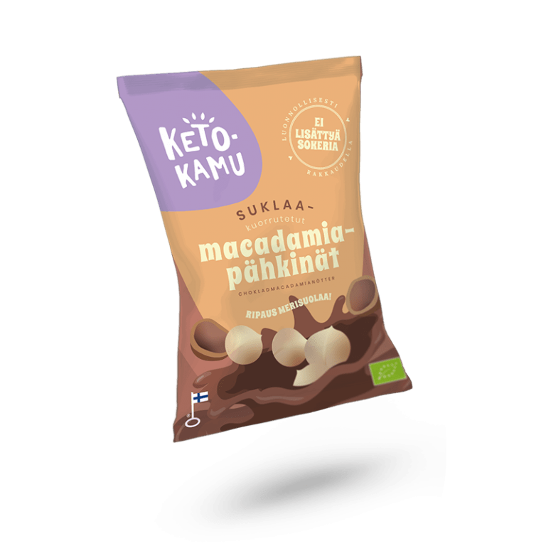 Keto Chocolate-Covered Macadamia Nuts (Organic) 70g